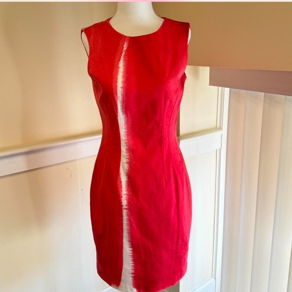 Tahari Dresses & Skirts - Tahari Elegant Red Sleeveless Dress